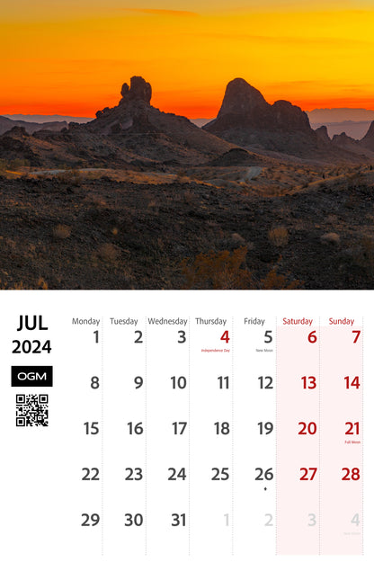 2024 Lake Havasu City Scenic Calendar