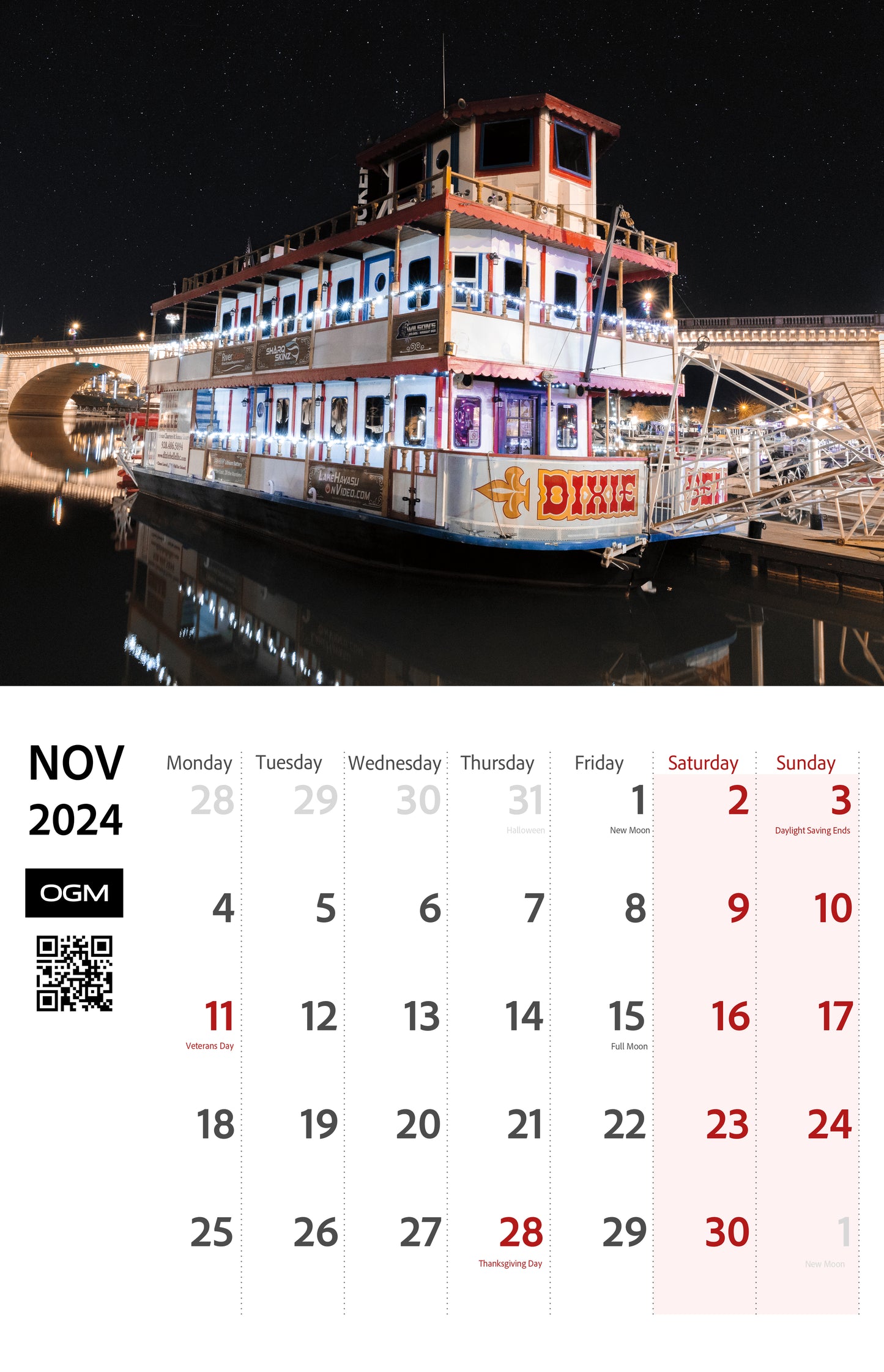 2024 Lake Havasu City Scenic Calendar